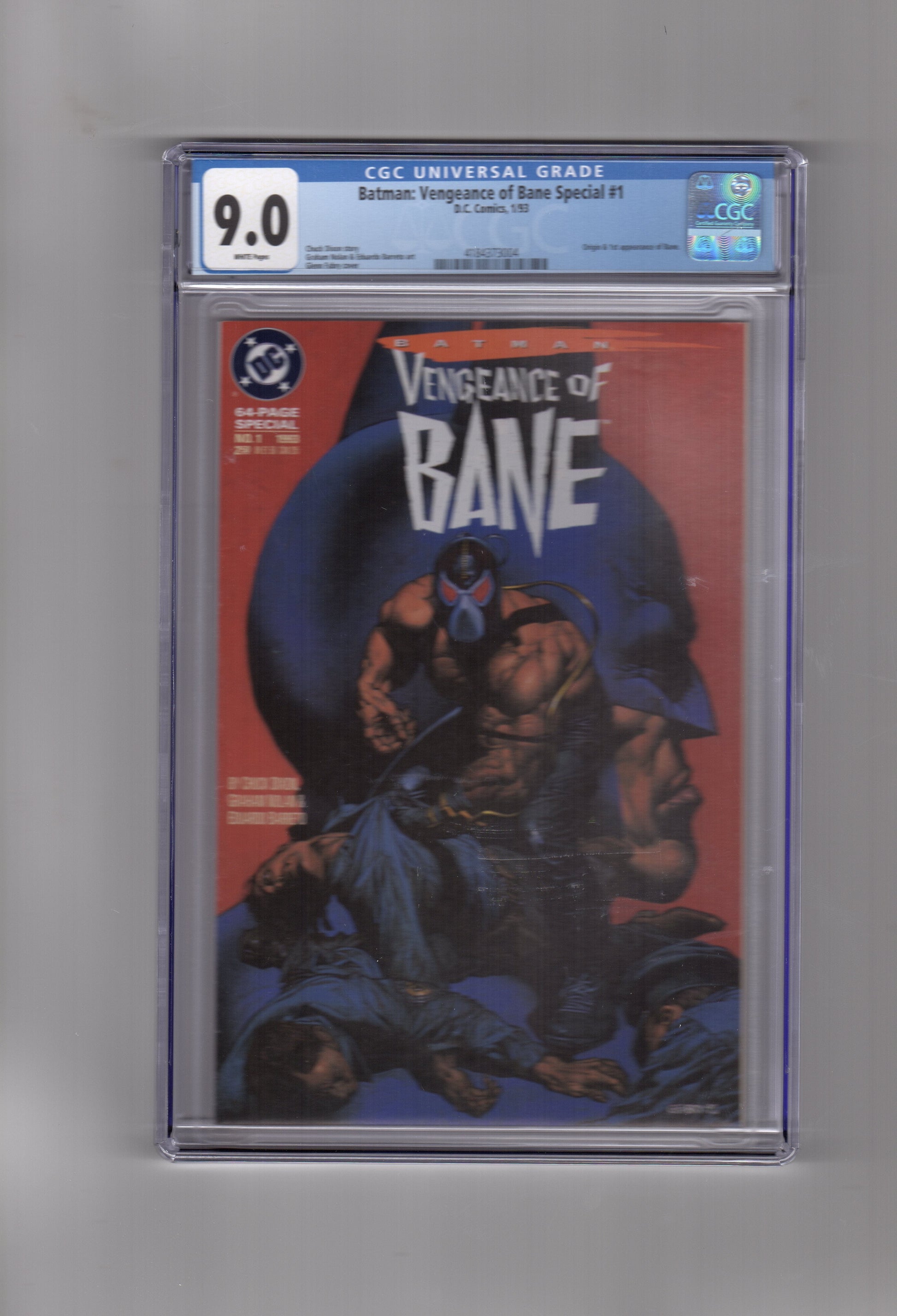 DC Comics CGC Comic BATMAN VENGEANCE OF BANE SPECIAL #1 CGC 9.0