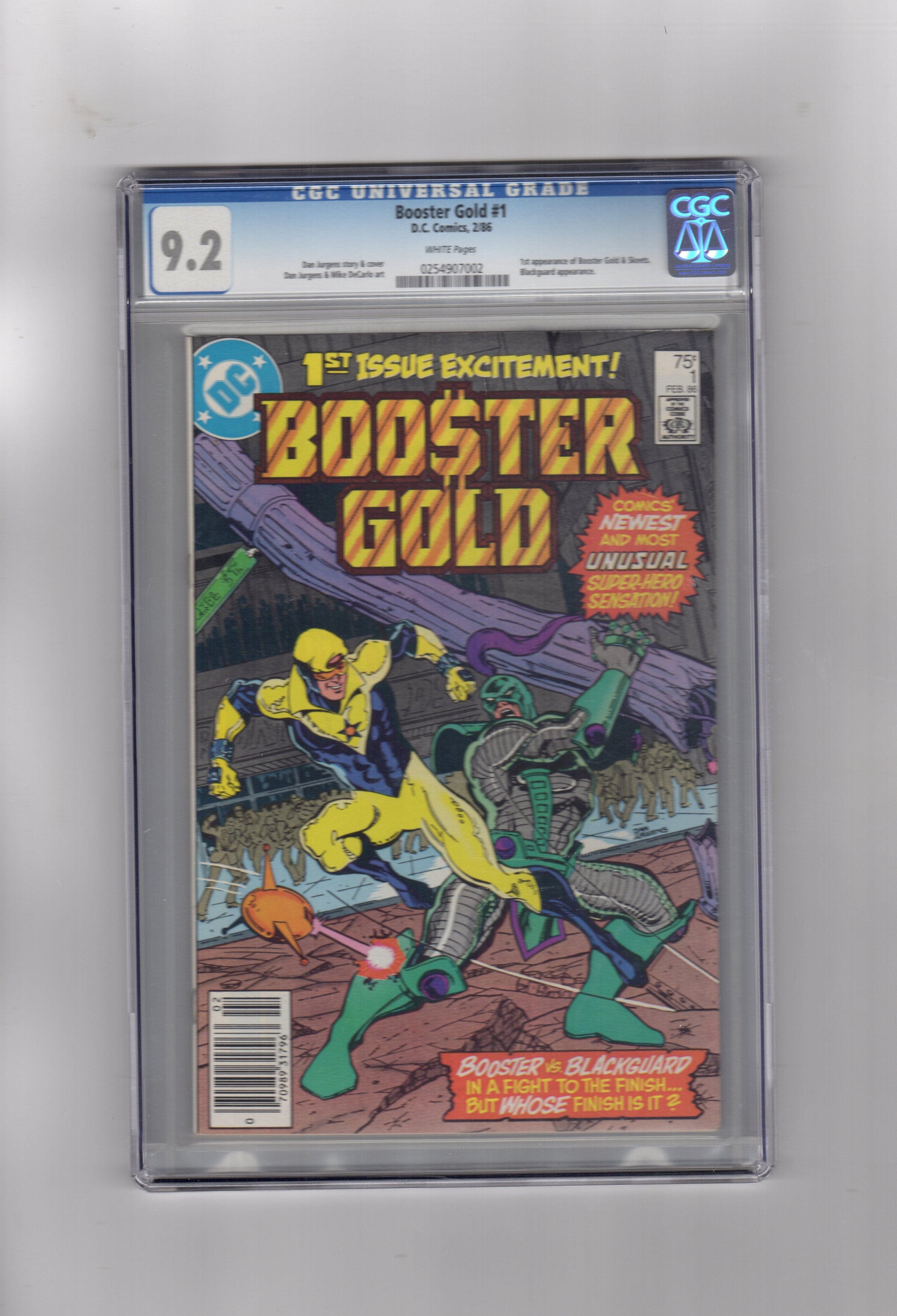DC Comics CGC Comic BOOSTER GOLD #1 CGC 9.2
