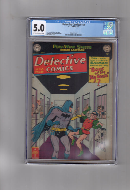 DC Comics CGC Comic DETECTIVE COMICS #169 CGC 5.0