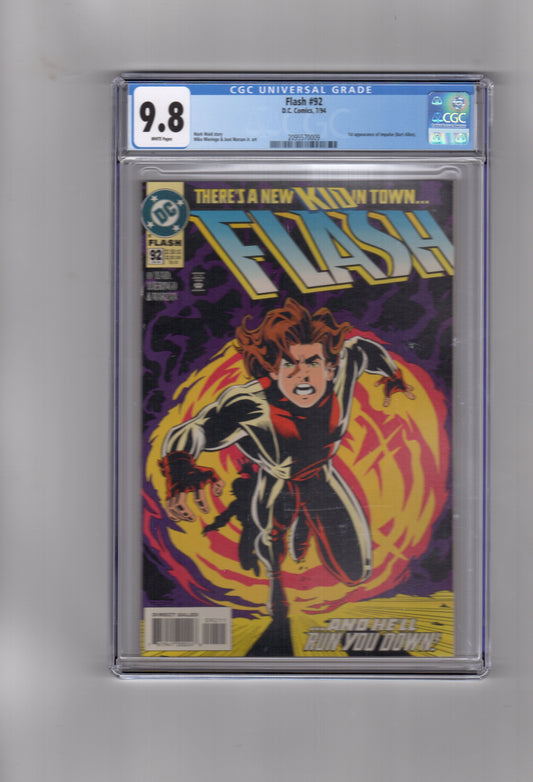 DC Comics CGC Comic FLASH #92 CGC 9.8