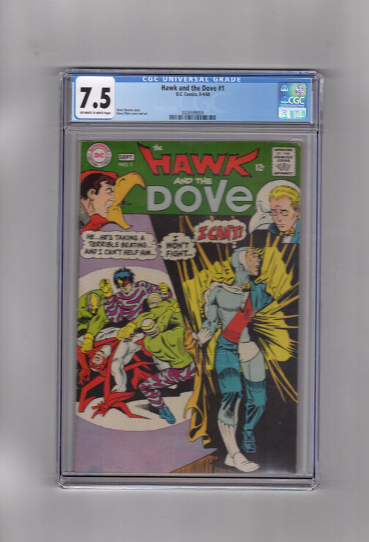 DC Comics CGC Comic HAWK AND DOVE #1 CGC 7.5