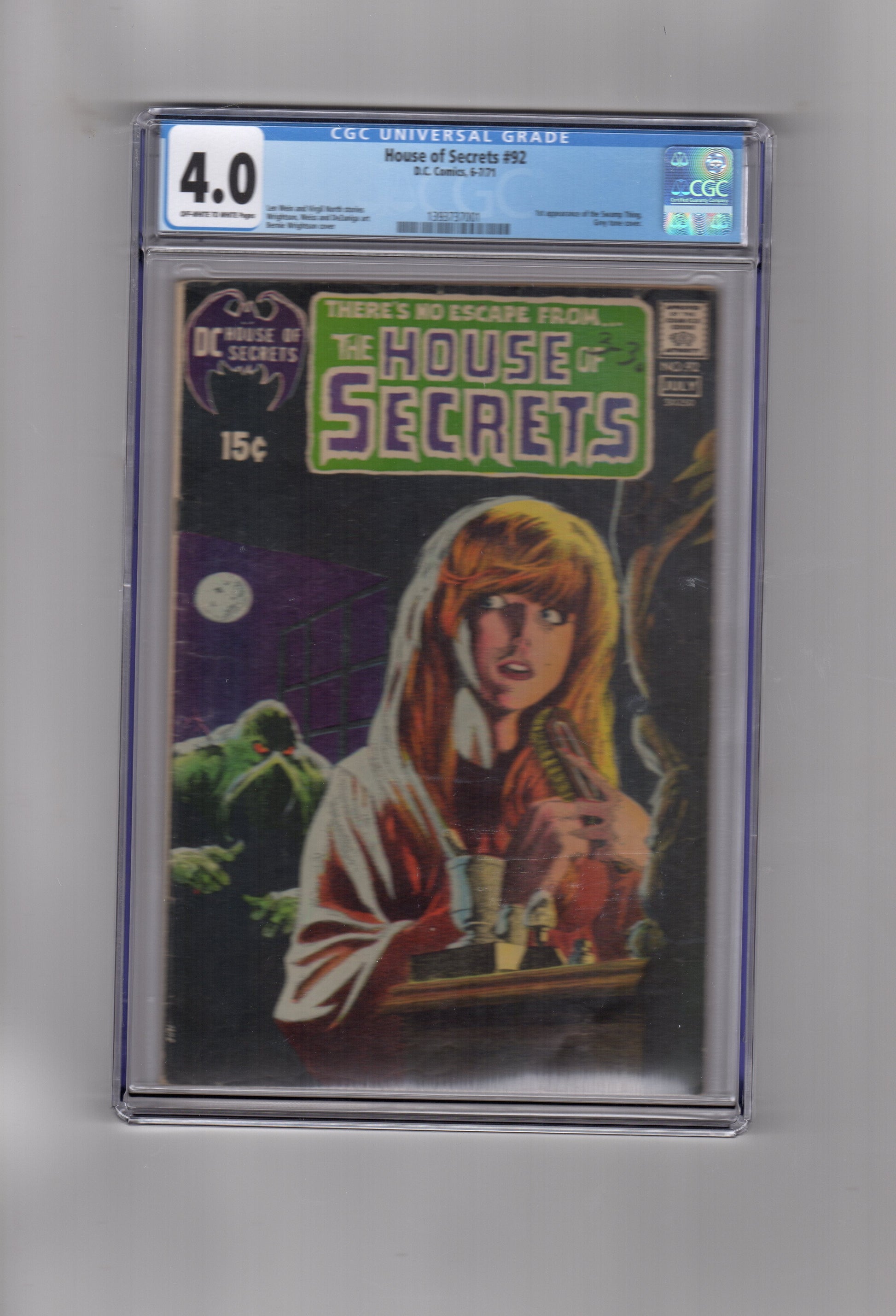 DC Comics CGC Comic HOUSE OF SECRETS #92 CGC 4.0
