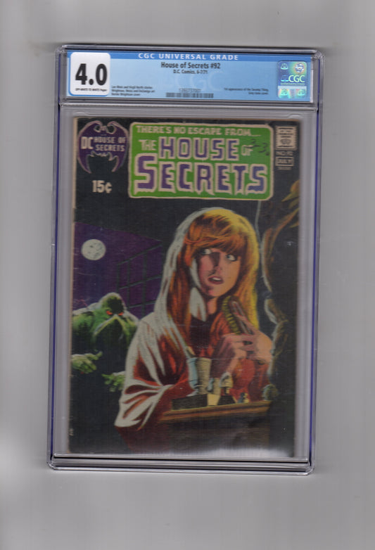 DC Comics CGC Comic HOUSE OF SECRETS #92 CGC 4.0