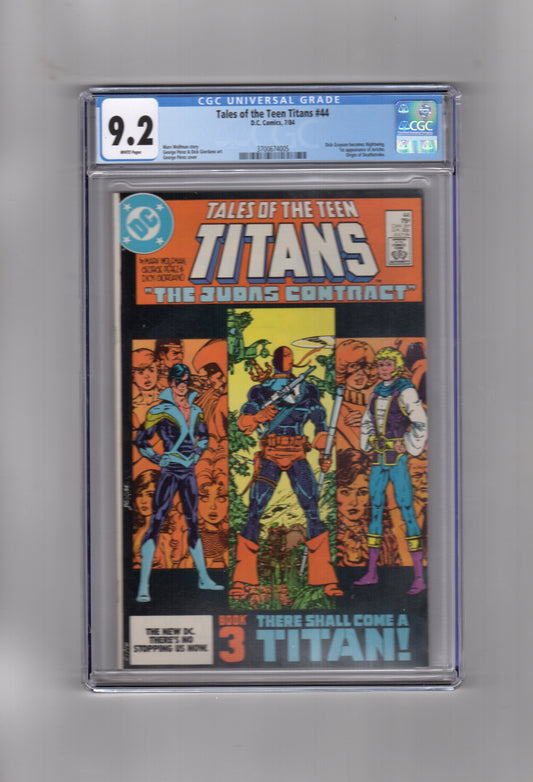 DC Comics CGC Comic TALES OF THE TEEN TITANS #44 CGC 9.2