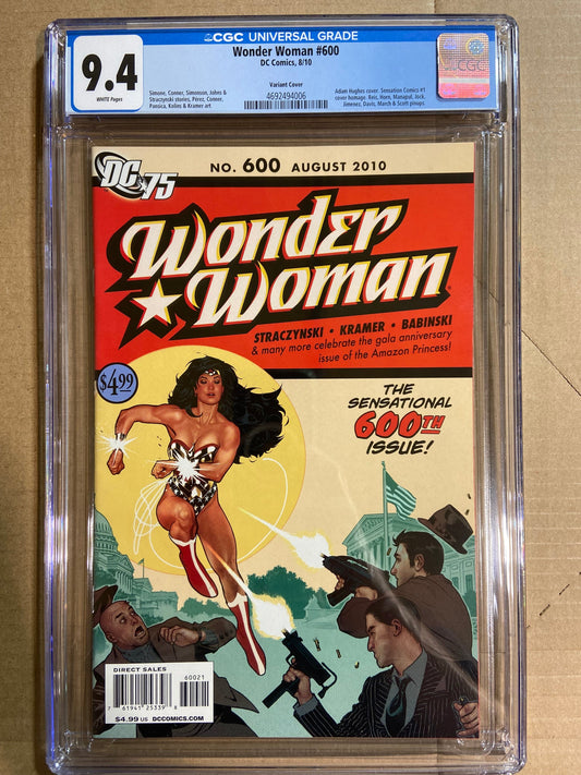 DC Comics CGC Comic WONDER WOMAN #600 VARIANT CGC 9.4