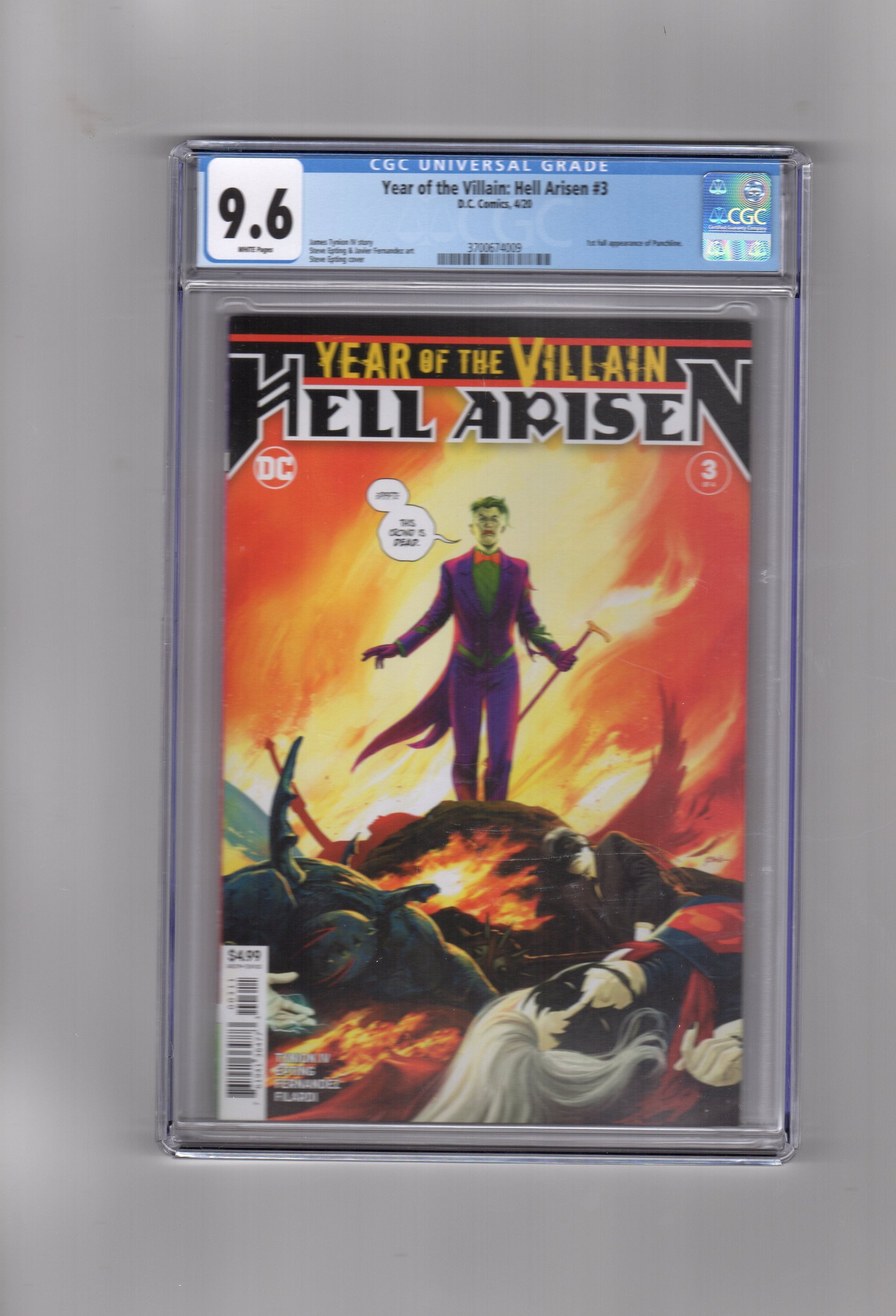 DC Comics CGC Comic YEAR OF THE VILLAIN HELL ARISEN #3 CGC 9.6