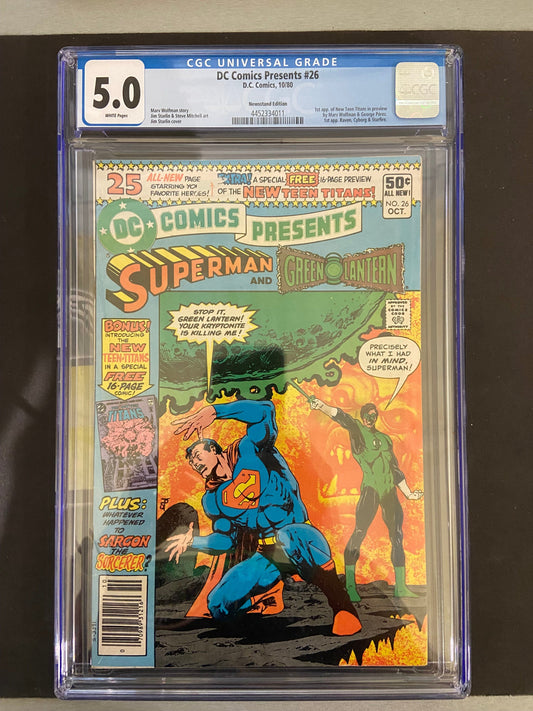 DC Comics CGC DC COMICS PRESENTS #26 CGC 5.0