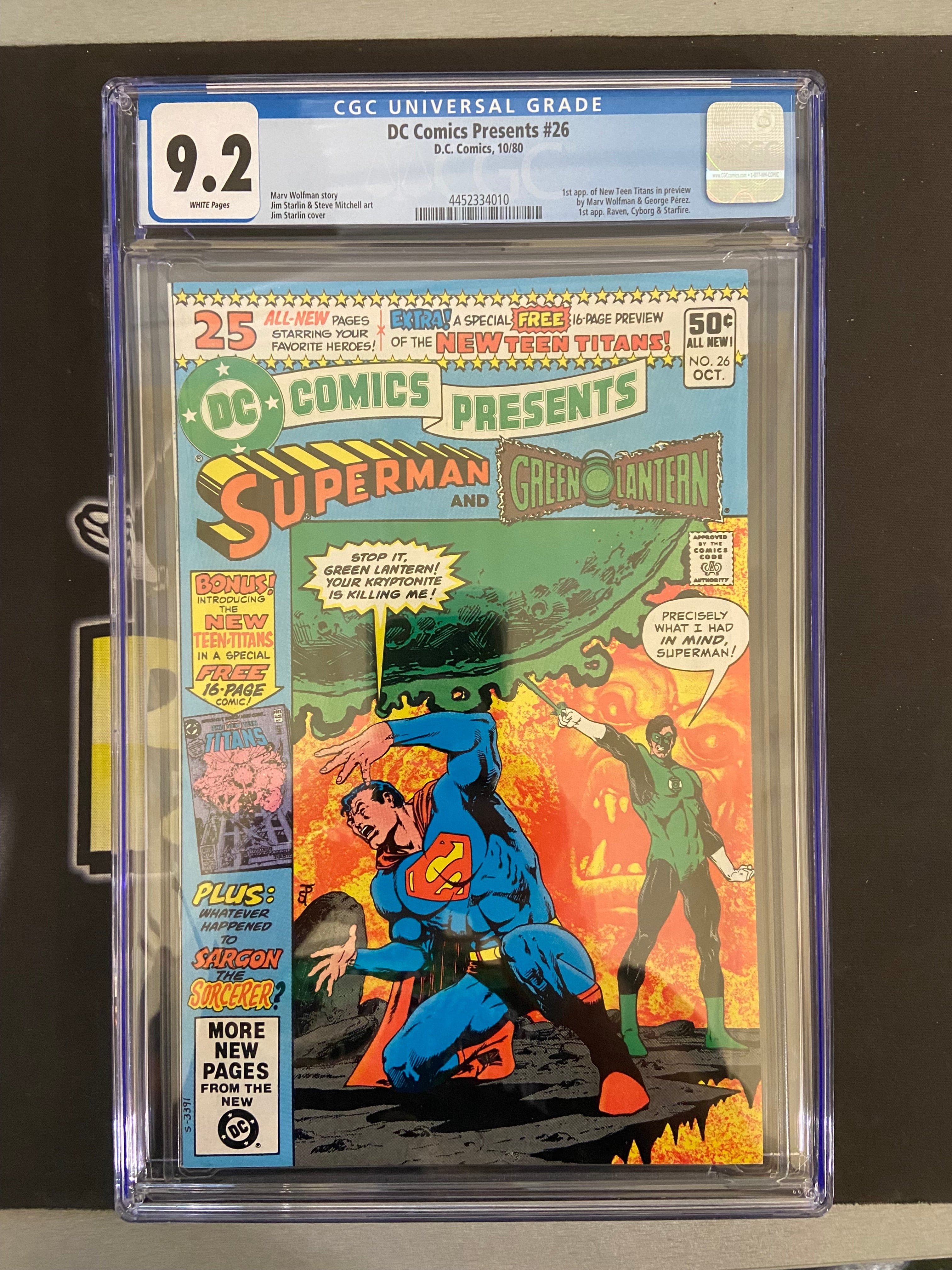 DC COMICS PRESENTS #26 CGC 9.2 – Packrat Comics