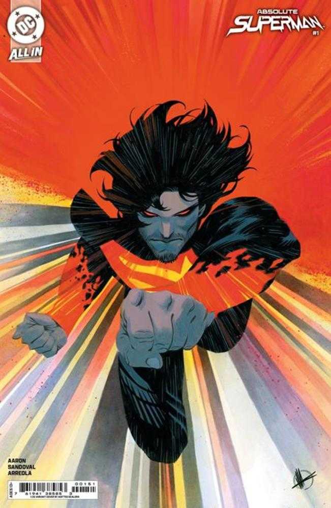 DC Comics COMIC BOOK Absolute Superman #1 Cover F 1 in 25 Matteo Scalera Card Stock Variant