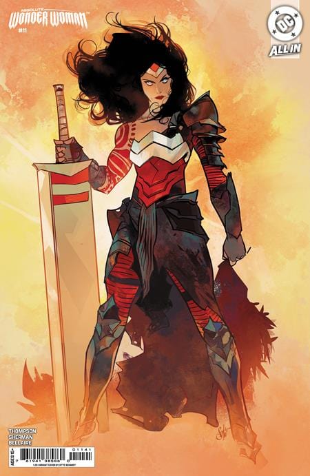 DC Comics COMIC BOOK ABSOLUTE WONDER WOMAN #11 CVR D INC 1:25 OTTO SCHMIDT CARD STOCK VAR