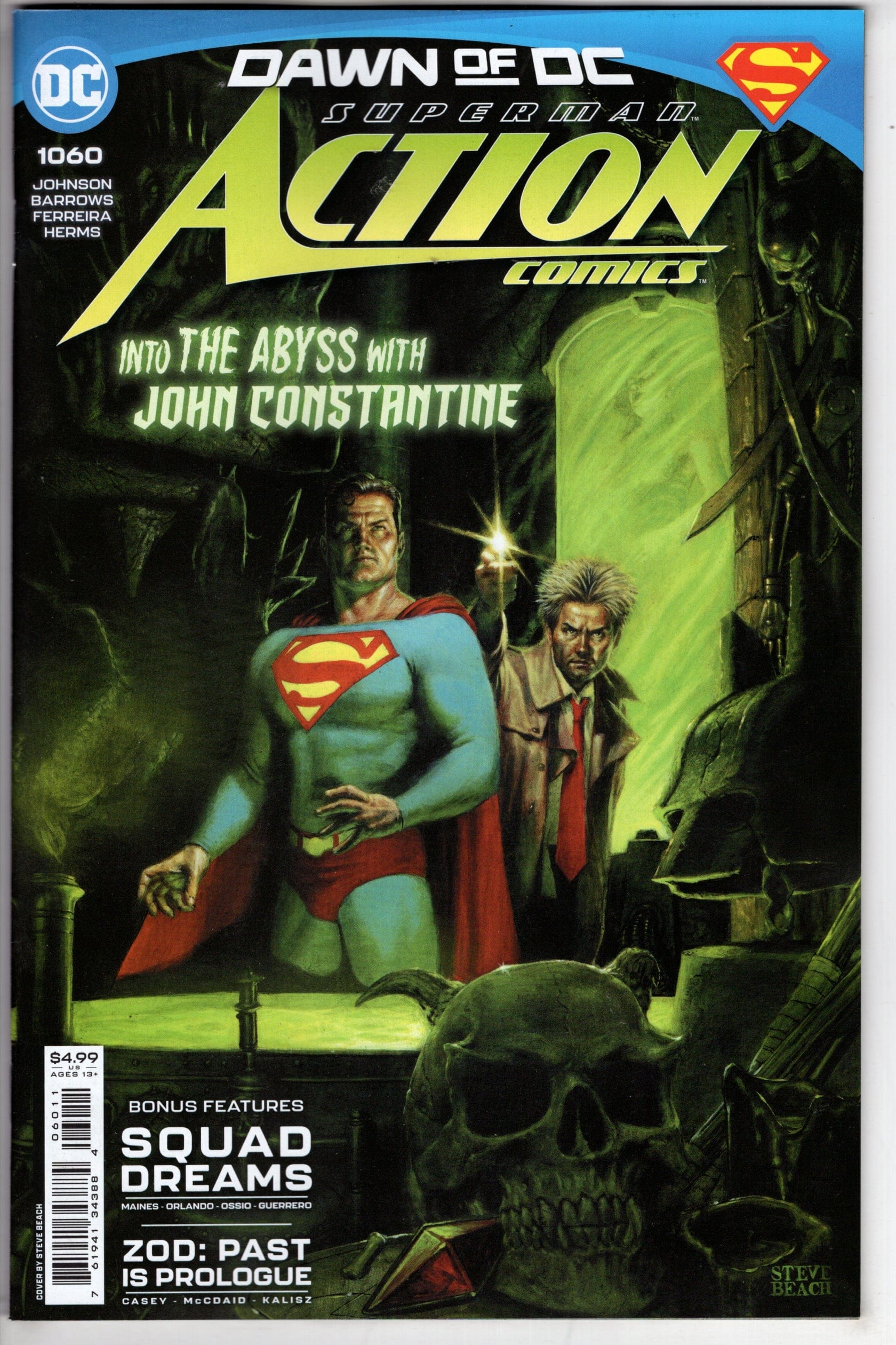 DC Comics COMIC BOOK Action Comics #1060 Cover A Steve Beach (Titans Beast World)