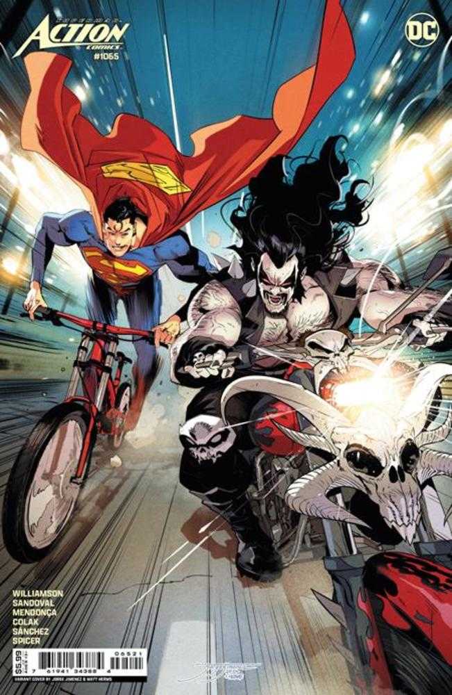 DC Comics COMIC BOOK Action Comics #1065 Cover B Jorge Jimenez Card Stock Variant (House Of Brainiac)