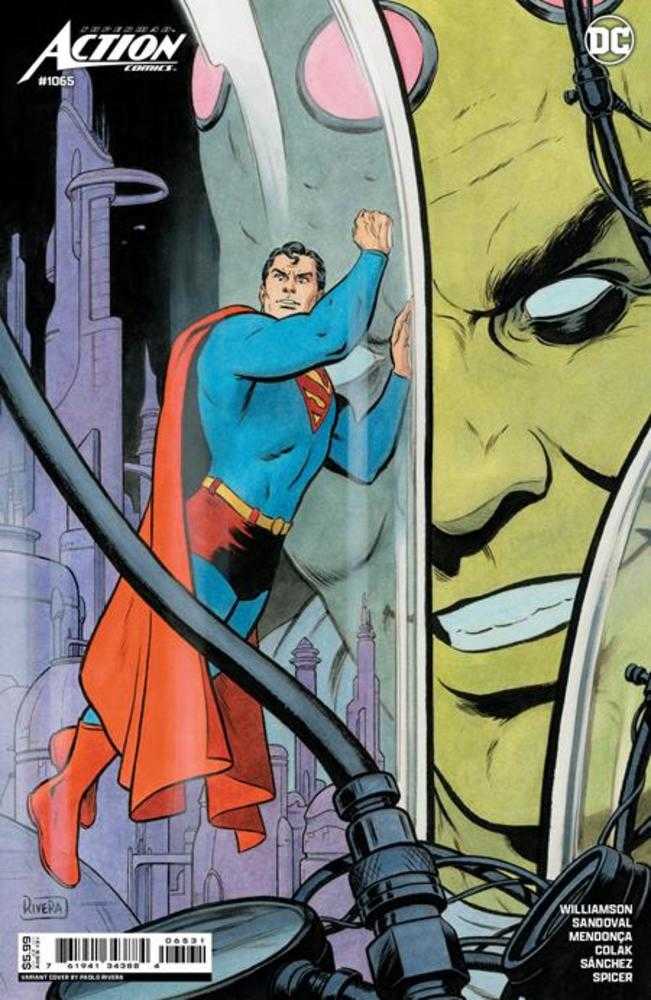 DC Comics COMIC BOOK Action Comics #1065 Cover C Paolo Rivera Card Stock Variant (House Of Brainiac)