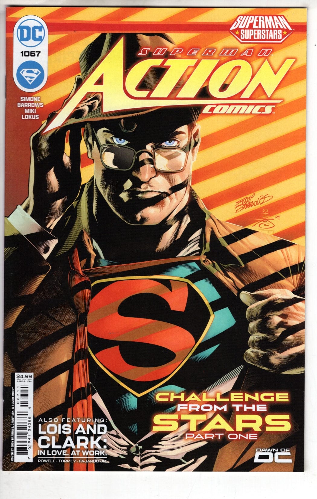 DC COMICS COMIC BOOK ACTION COMICS #1067 CVR A EDDY BARROWS & DANNY MIKI (VF/NM)