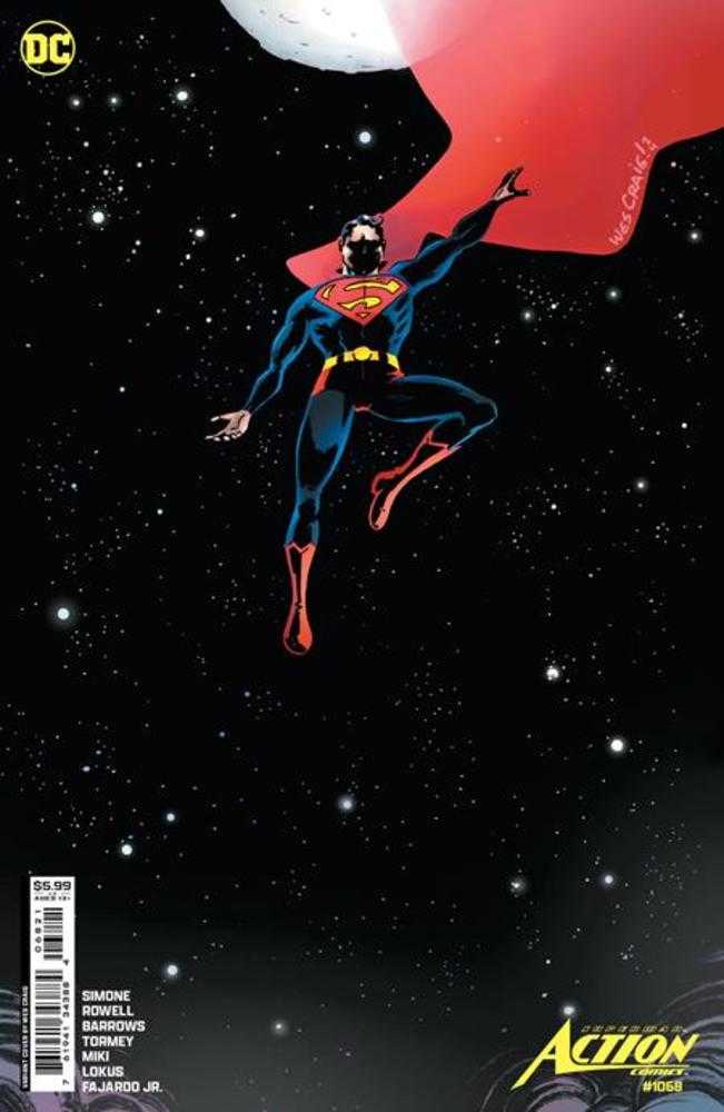DC Comics COMIC BOOK Action Comics #1068 Cover B Wes Craig Card Stock Variant