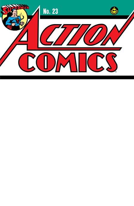 DC Comics COMIC BOOK ACTION COMICS #23 FACSIMILE EDITION CVR C BLANK VAR