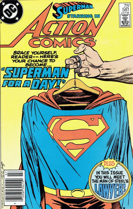 DC Comics COMIC BOOK Action Comics #581 (VG)