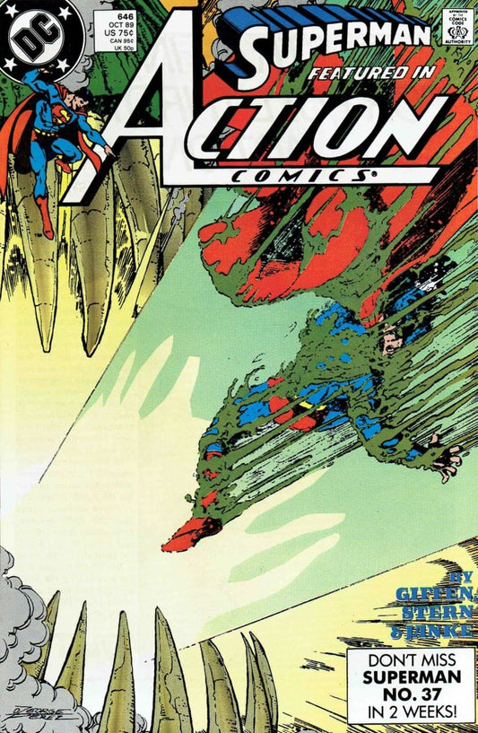 DC Comics COMIC BOOK Action Comics #646 - Burial Ground (VF)