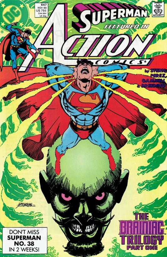 DC Comics COMIC BOOK Action Comics #647 - Brain Drain (VF)