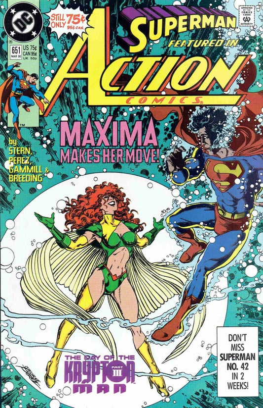 DC Comics COMIC BOOK Action Comics #651 - Not of this Earth (VF)