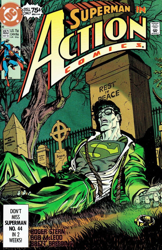 DC Comics COMIC BOOK Action Comics #653 - Love & Death (VF)