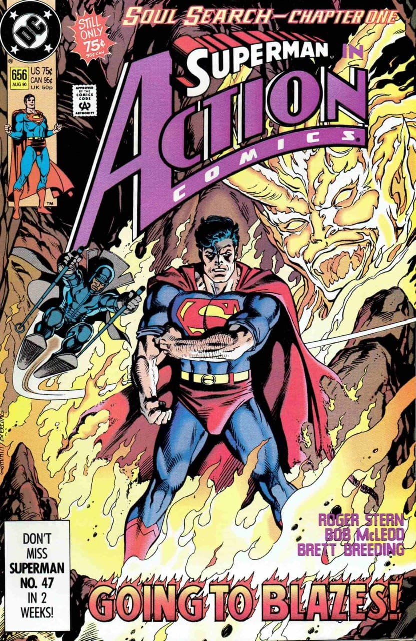 DC Comics COMIC BOOK Action Comics #656 - Going to Blaze's (VF)