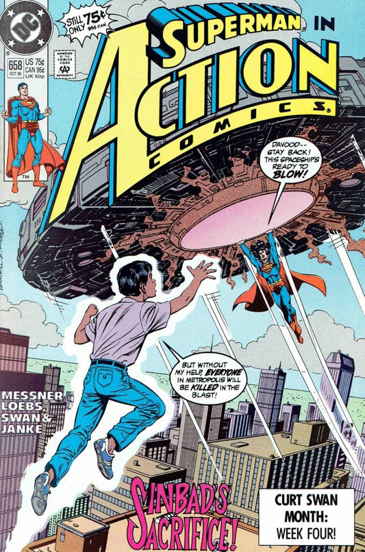 DC Comics COMIC BOOK Action Comics #658 - The Sinbad Contract Part Three (VF)
