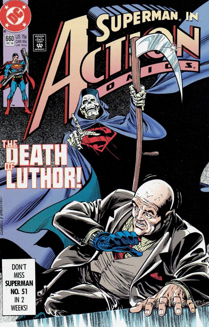 DC Comics COMIC BOOK Action Comics #660 - Certain Death (VF)