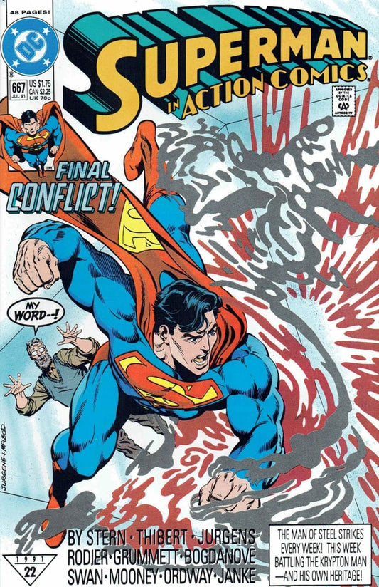 DC Comics COMIC BOOK Action Comics #667 - The Final Chapter (VF)