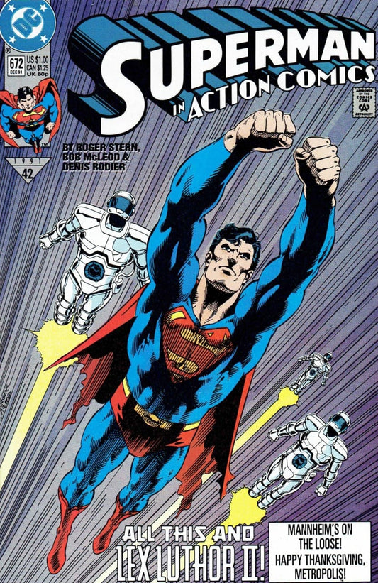 DC Comics COMIC BOOK Action Comics #672 - All This... and Lex Luthor II! (VF)