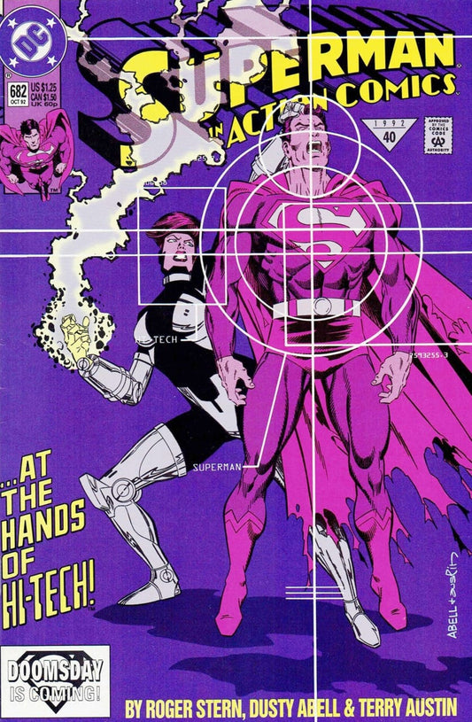 DC Comics COMIC BOOK Action Comics #682 - Gauntlet! (VF)
