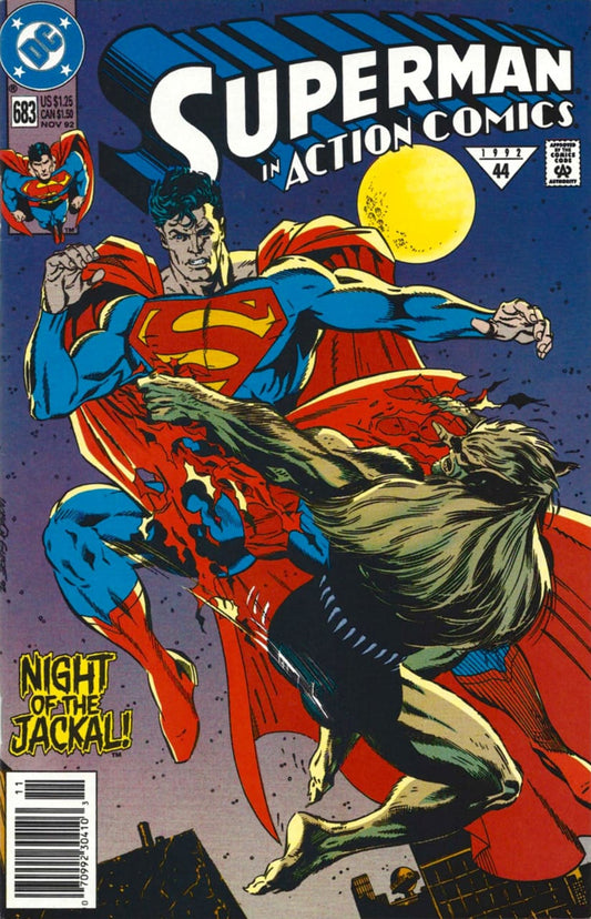 DC Comics COMIC BOOK Action Comics #683 - The Trail of the Jackal (VF)