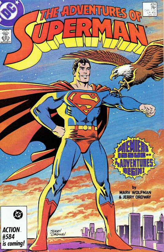 DC Comics COMIC BOOK Adventures of Superman #424 (VF)