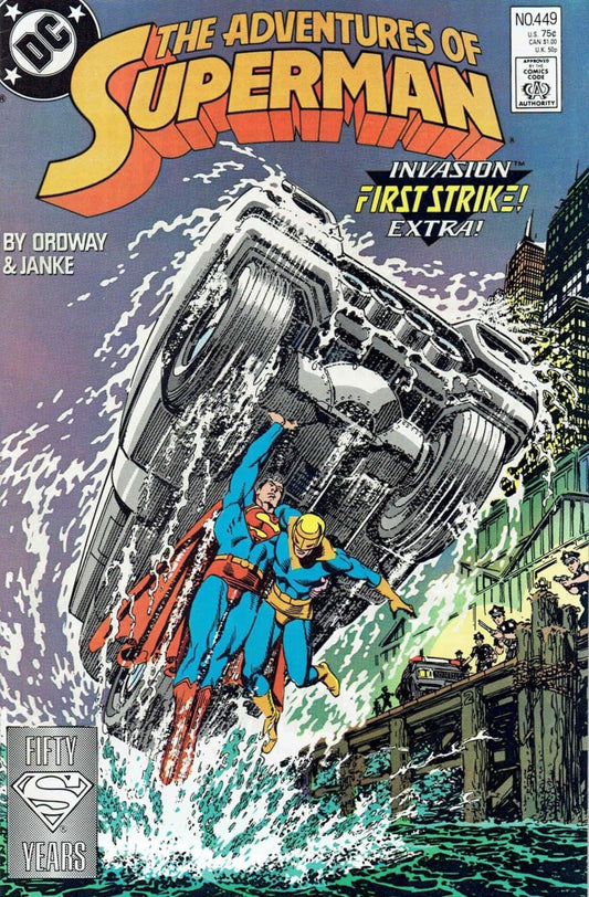 DC Comics COMIC BOOK Adventures of Superman #449 (VF)