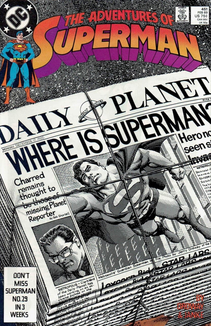 DC Comics COMIC BOOK Adventures of Superman #451 (VF)