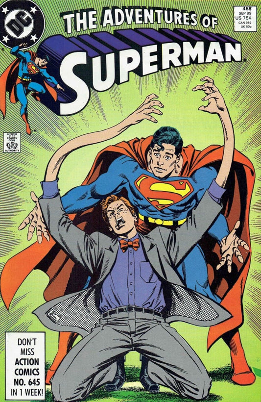 DC Comics COMIC BOOK Adventures of Superman #458 (VF)
