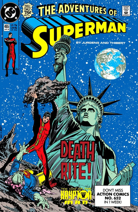DC Comics COMIC BOOK Adventures of Superman #465 (VF)