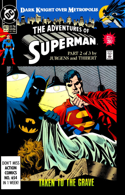 DC Comics COMIC BOOK Adventures of Superman #467 (VF)