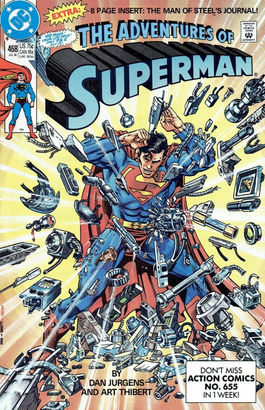 DC Comics COMIC BOOK Adventures of Superman #468 (VF)