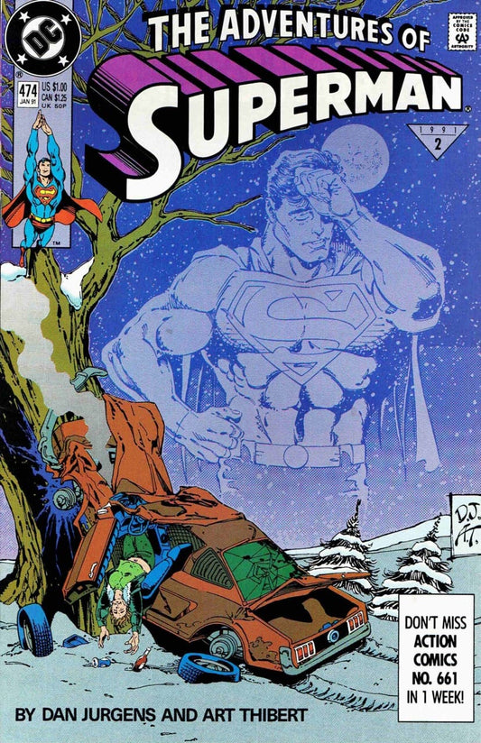 DC Comics COMIC BOOK Adventures of Superman #474 (VF)