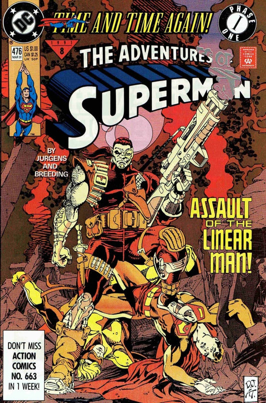 DC Comics COMIC BOOK Adventures of Superman #476 (VF)