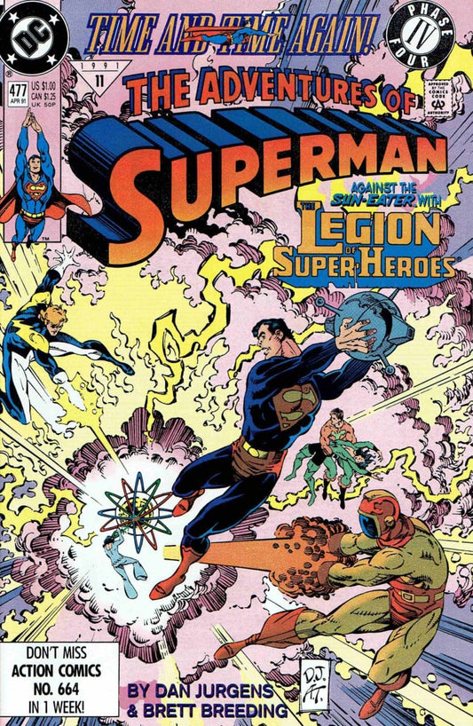 DC Comics COMIC BOOK Adventures of Superman #477 (VF)