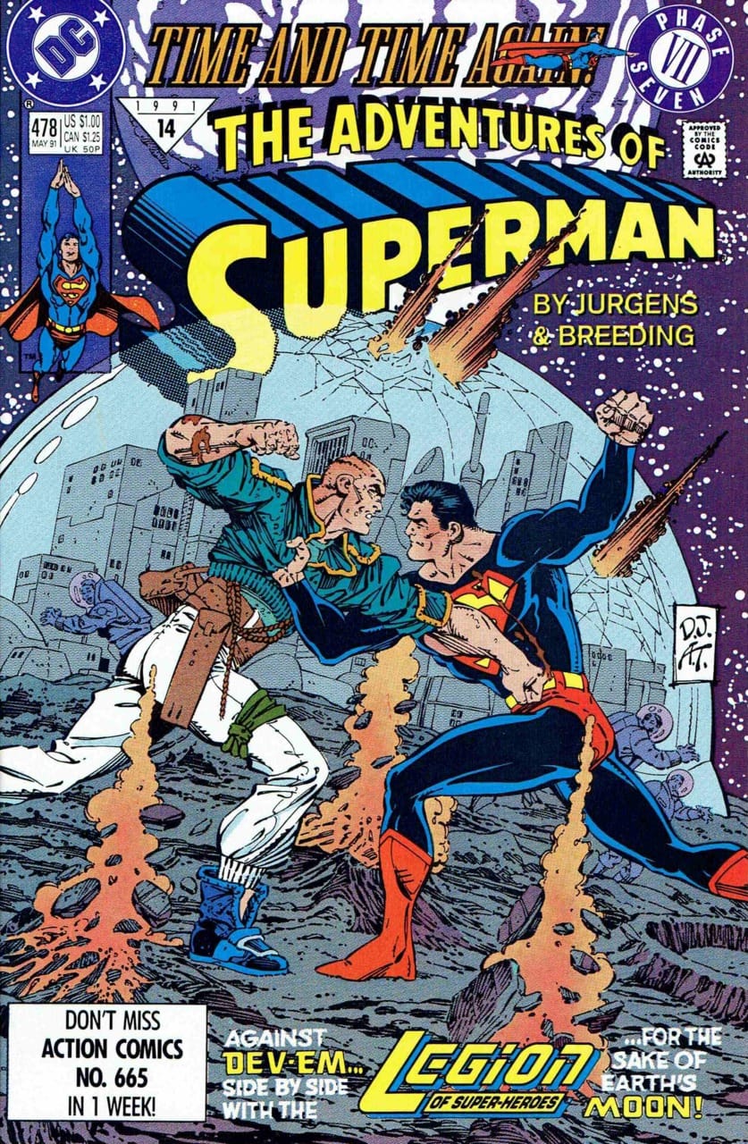 DC Comics COMIC BOOK Adventures of Superman #478 (VF)
