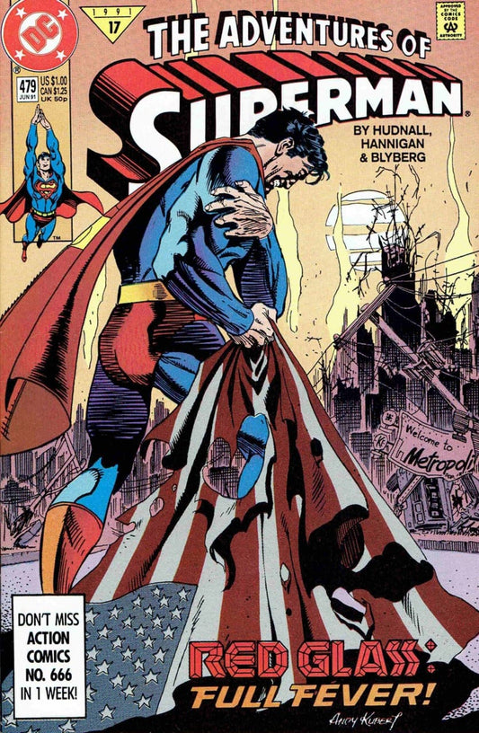 DC Comics COMIC BOOK Adventures of Superman #479 (VF)