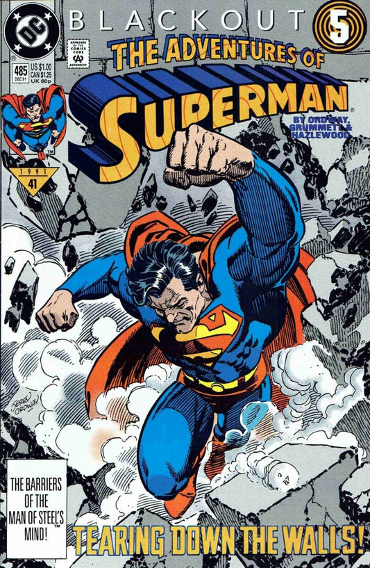 DC Comics COMIC BOOK Adventures of Superman #485 (VF)