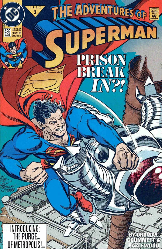 DC Comics COMIC BOOK Adventures of Superman #486 (VF)
