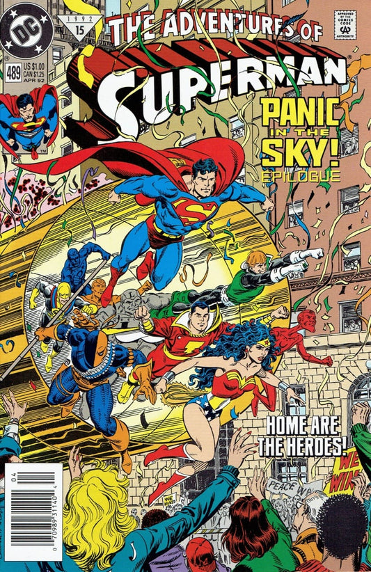 DC Comics COMIC BOOK Adventures of Superman #489 (VF)