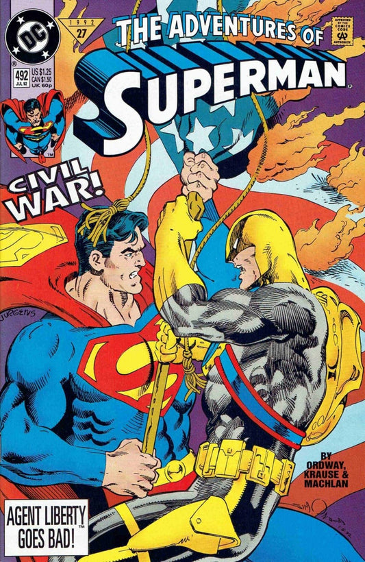 DC Comics COMIC BOOK Adventures of Superman #492 (VF)