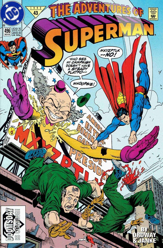 DC Comics COMIC BOOK Adventures of Superman #496 (VF)