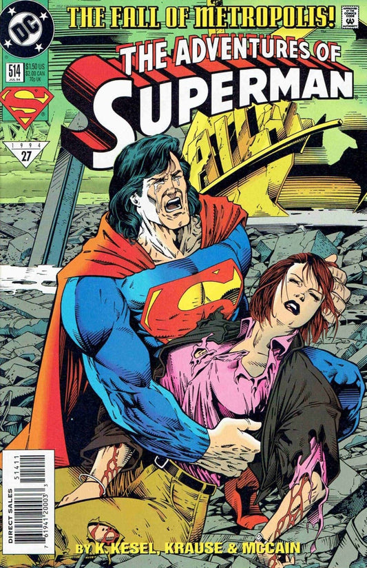 DC Comics COMIC BOOK Adventures of Superman #514 (VF)